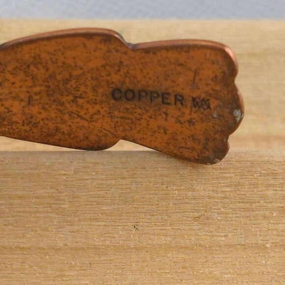 Wheeler Co Copper Cuff Bracelet Added Quartz Crystal Centerpiece Adjustable Fit - Picture 8 of 9